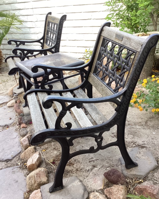 Photo 2 of BERKELRY FORGE & FOUNURY TABLE AND CHAIR FOR TWO GARDEN FURNITURE 25” x 21” x 34”