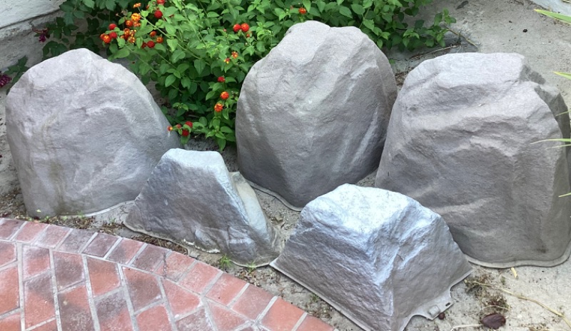 Photo 1 of FAUX ROCKS FOR HIDING IRRIGATION IN GARDEN 5 COUNT