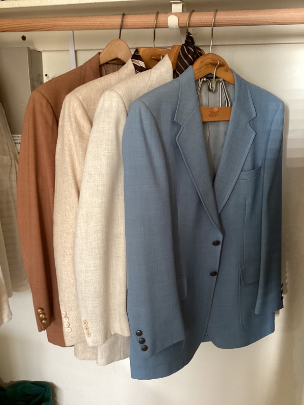 Photo 1 of 4- MENS SUIT JACKETS (VINTAGE DESMONDS & NORDSTROMS) SIZE MEDIUM / LARGE 