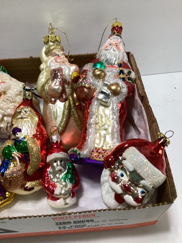 Photo 1 of CHRISTBORN HAND BLOWN SANTA ORNAMENTS & MORE