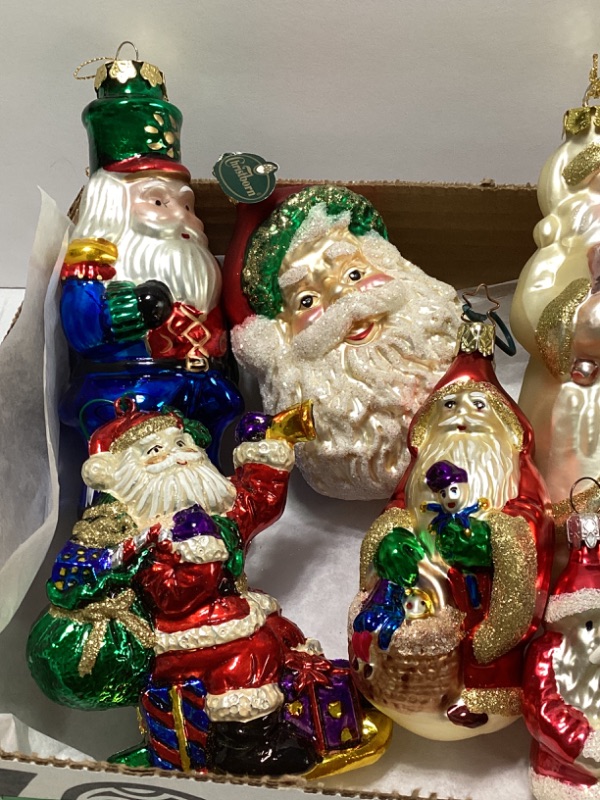 Photo 3 of CHRISTBORN HAND BLOWN SANTA ORNAMENTS & MORE