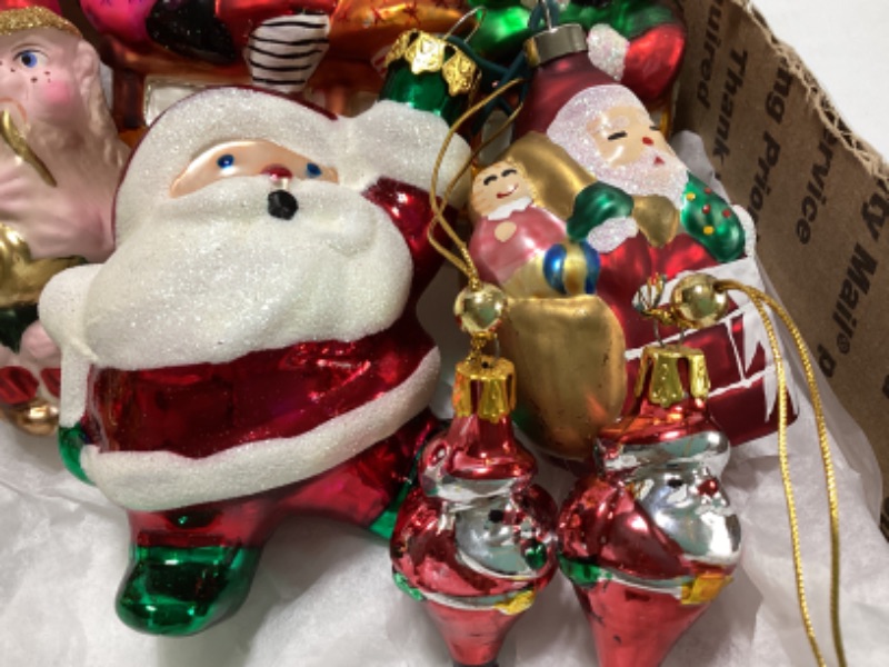 Photo 4 of CHRISTOPHER RADCO GLASS SANTA ORNAMENTS AND MORE