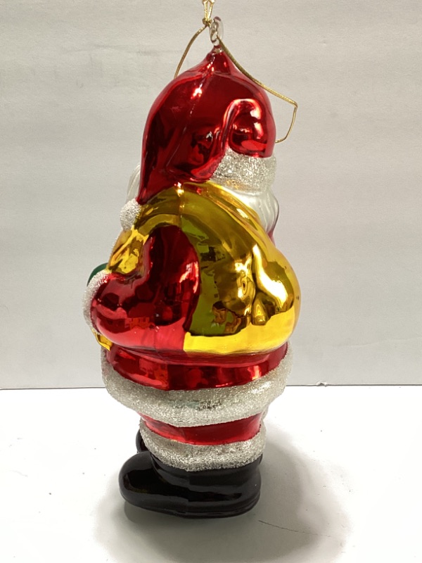 Photo 2 of DEPT 56 TALL GLASS SANTA