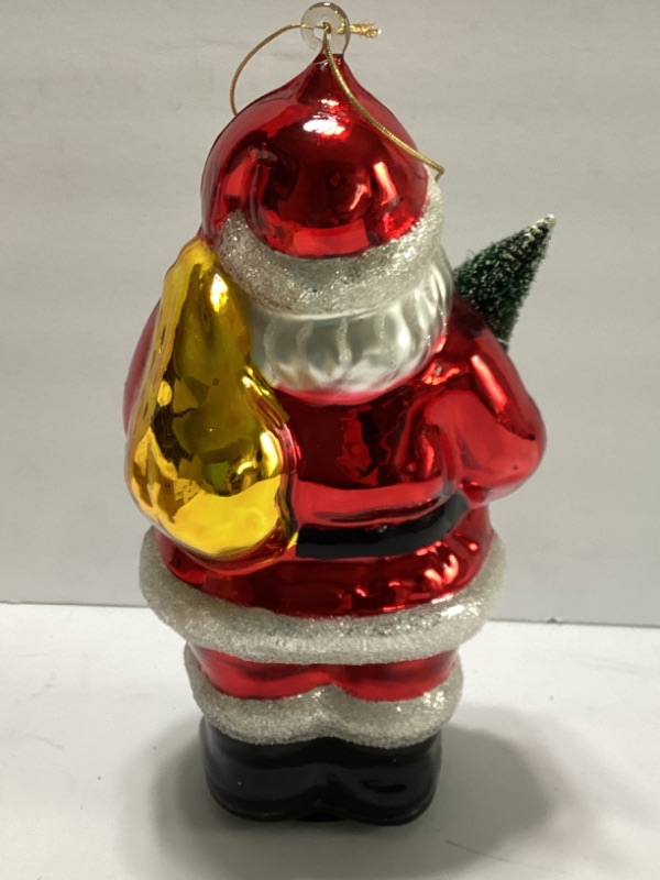 Photo 3 of DEPT 56 TALL GLASS SANTA