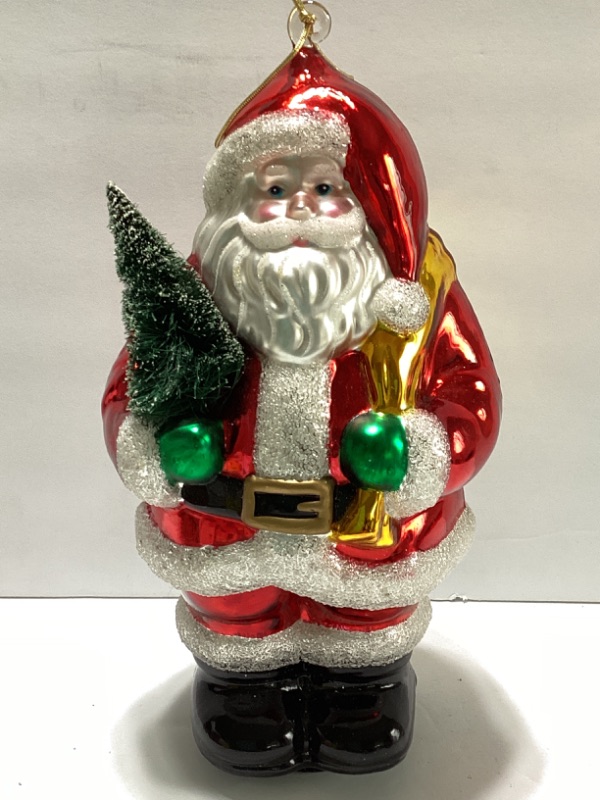 Photo 1 of DEPT 56 TALL GLASS SANTA