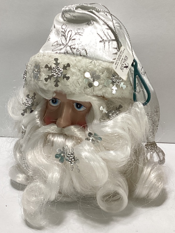 Photo 2 of KURT ADLER NOS LARGE SANTA HEAD ORNAMENTS & MORE