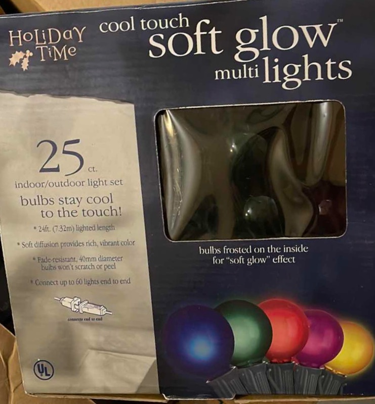 Photo 1 of 9 BOXES HOLIDAY TIME COOL TOUCH SOFT GLOW 24’ MULTI LIGHTS