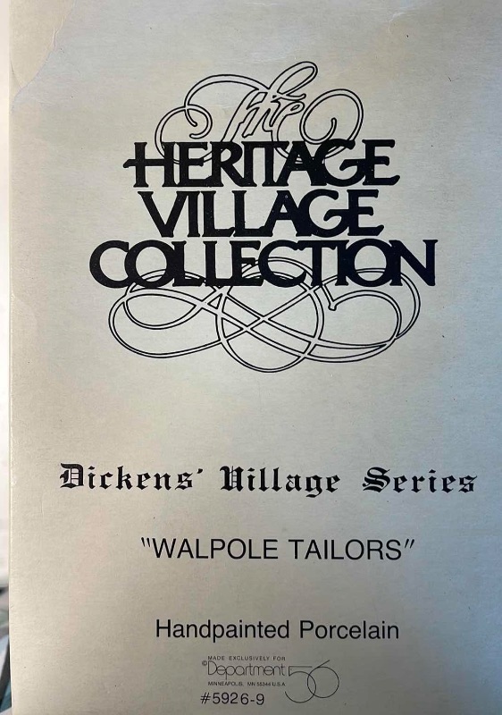 Photo 4 of HERITAGE VILLAGE COLLECTION DICKENS VILLAGE SERIES