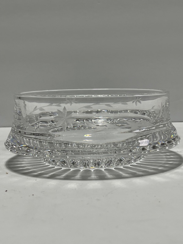 Photo 2 of CRYSTAL CAKE STAND AND SIGNED CANDY DISH