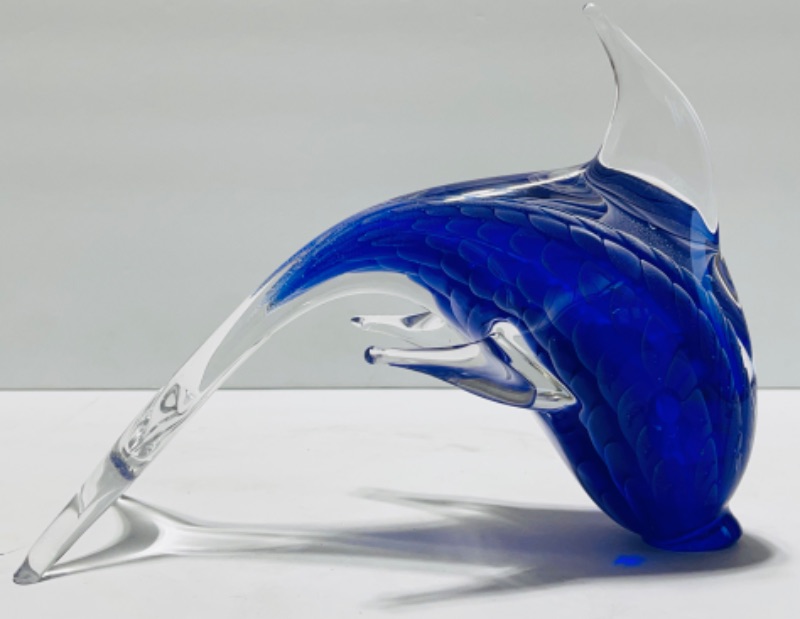 Photo 1 of GLASS DOLPHIN PAPERWEIGHT