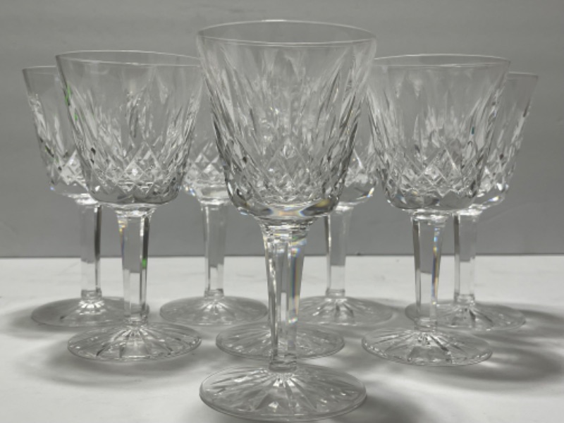 Photo 1 of 8-WATERFORD CRYSTAL GOBLETS