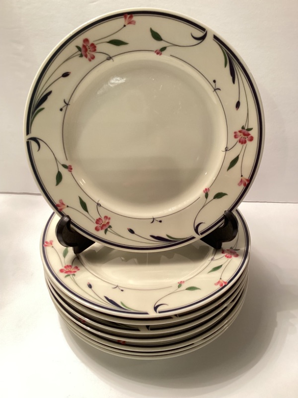 Photo 1 of 8-IVORY ELEGANCE BY RANMARU CAPRICE 1642 JAPAN  SALAD PLATES