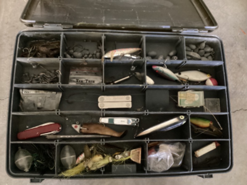 Photo 1 of FISHING TACKLE BOX W/ EXTRAS