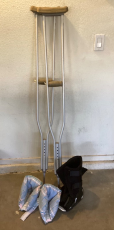 Photo 1 of MEDLINE CRUTCHES AND MEDICAL FOOT BRACES