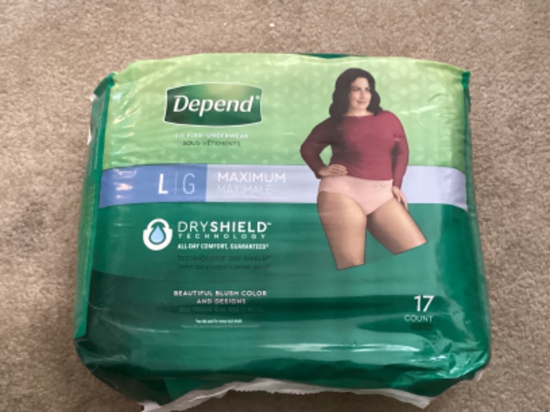 Photo 4 of DEPENDS, FITTED BRIEFS, ASSURANCE SIZE L / M / LXL
