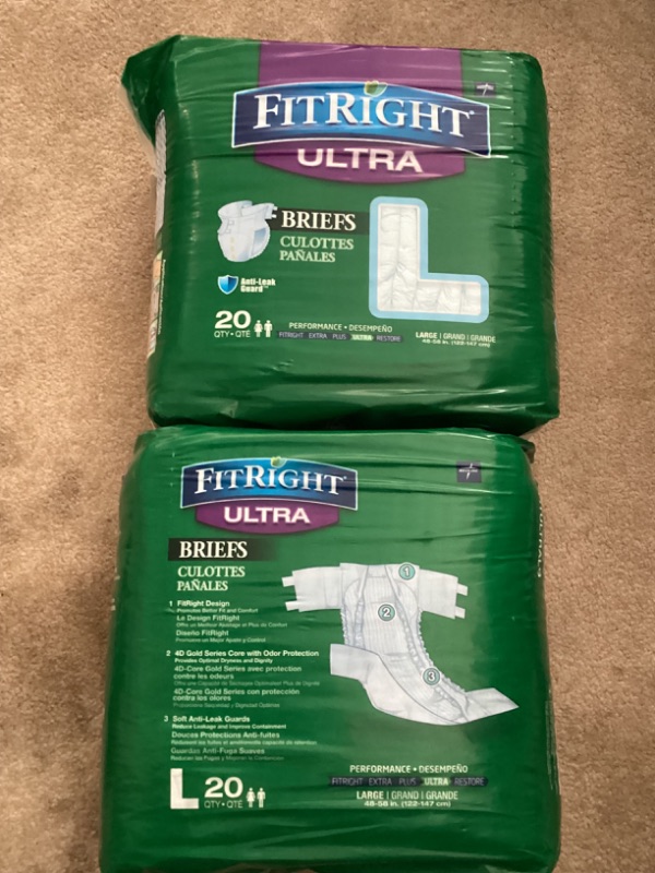 Photo 3 of NIB FITRIGHT ULTRA BRIEFS / DEPENDS SIZE L