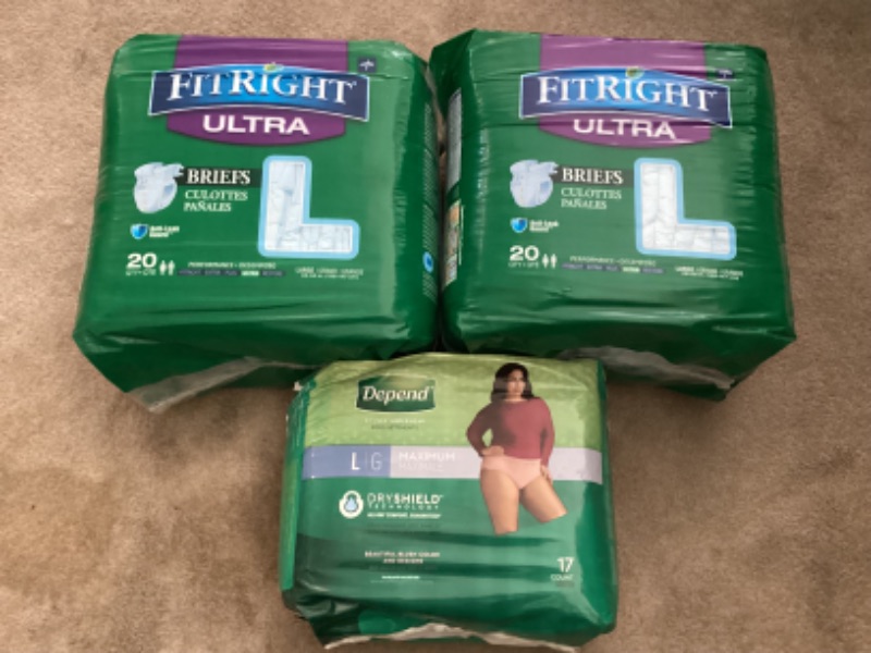 Photo 1 of NIB FITRIGHT ULTRA BRIEFS / DEPENDS SIZE L