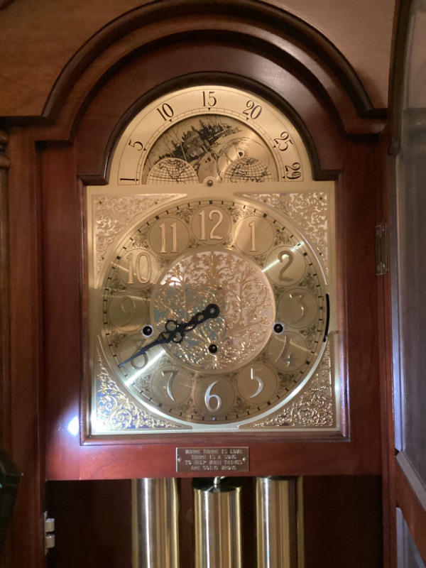 Photo 5 of CABLE-DRIVE TRIPLE CHIME MOVEMENT GRANDFATHER CLOCK