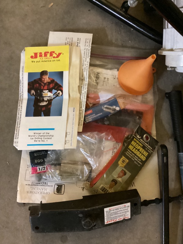 Photo 3 of JIFFY GAS POWERED ICE DRILL WITH ACCESSORIES