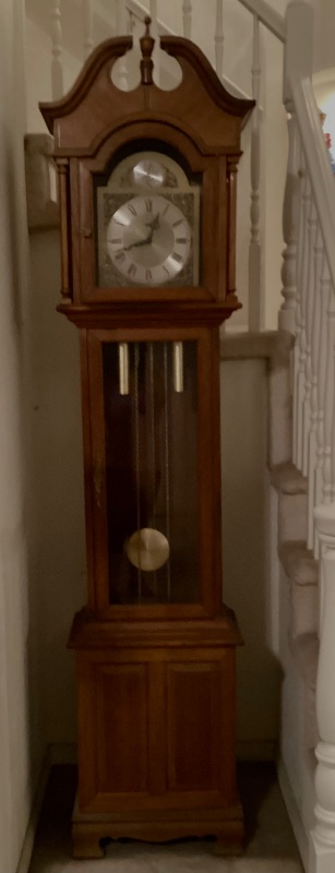 Photo 4 of MAHOGANY GERMAN GRANDFATHER CLOCK