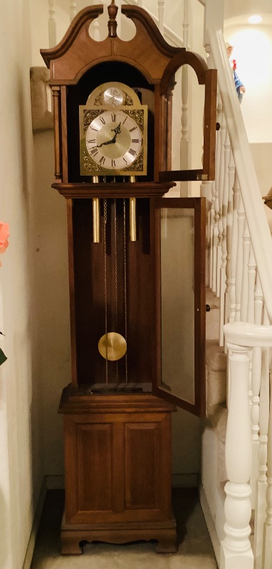 Photo 1 of MAHOGANY GERMAN GRANDFATHER CLOCK