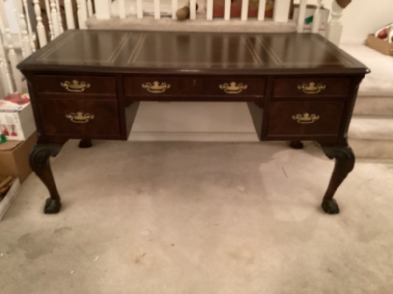 Photo 5 of HEKMAN SOLID WOOD DESK 58”x29”x30”