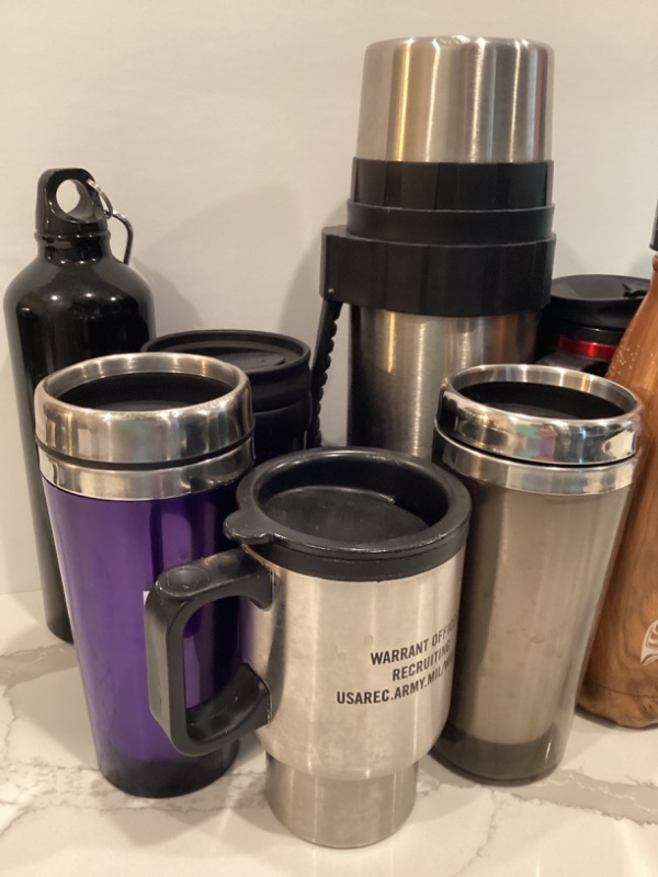 Photo 2 of THERMOS AND VARIETY IF INSULATED MUGS(5)-INSULATED WATER BOTTLES(4)