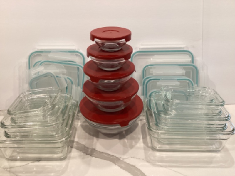 Photo 1 of GLASSLOCK FOOD STORAGE w/ SNAP LOCK LIDS - MICROWAVE/ OVEN/ DISHWASHER SAFE & MORE 