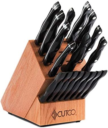 Photo 1 of CUTCO 19-PIECE KITCHEN KNIFE & BLOCK SET WITH SHARPENER

