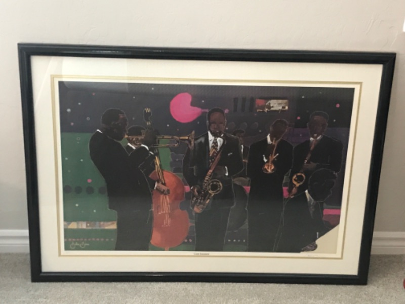 Photo 1 of JOHN SIMS SIGNED “COOL SESSIONS”FRAMED PRINT 40”x28”