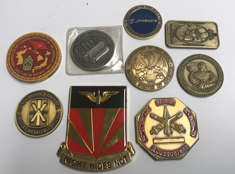 Photo 1 of MILITARY CHALLENGE COINS / TOKENS - MORE OF THIS COLLECTION IN AUCTION 