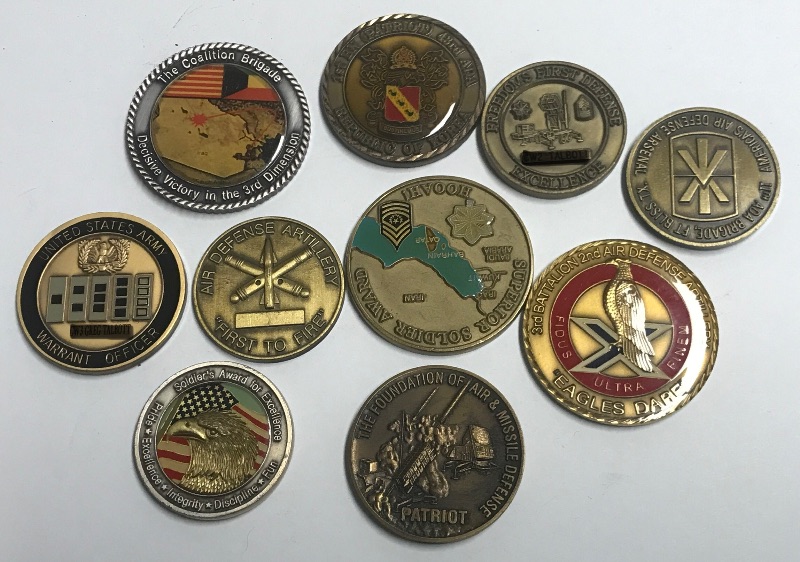 Photo 1 of MILITARY CHALLENGE COINS/ TOKENS - MORE OF THIS COLLECTION IN AUCTION 