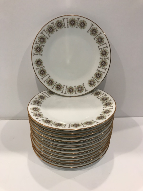 Photo 1 of RC JAPAN 724 GALA CHINA SET OF 12 BREAD PLATES -MORE PIECES AVAILABLE FROM THIS SET IN AUCTION