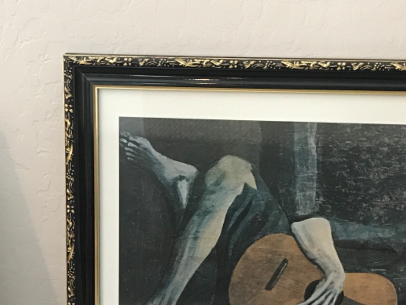Photo 2 of PABLO PICASSO  FRAMED PRINT “THE OLD GUITARIST” 
