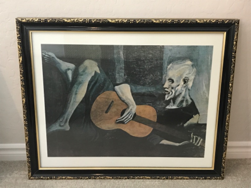 Photo 1 of PABLO PICASSO  FRAMED PRINT “THE OLD GUITARIST” 