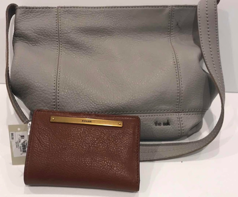 Photo 1 of FOSSIL WALLET NWT & THE SAK LEATHER PURSE