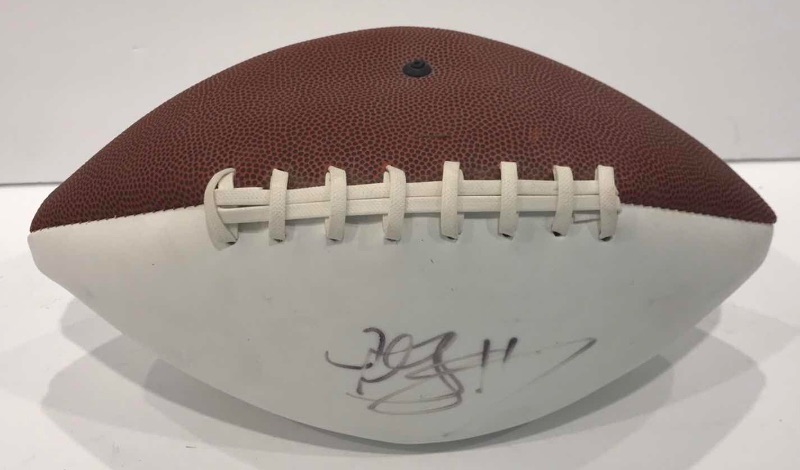 Photo 3 of AUTOGRAPHED NFL PLAYER FOOTBALL 