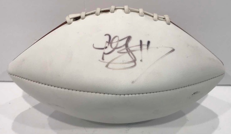 Photo 1 of AUTOGRAPHED NFL PLAYER FOOTBALL 