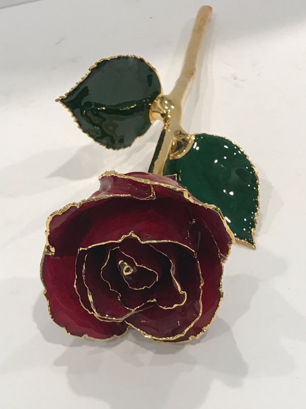 Photo 2 of JOHNSON JEWELRY 24K DIPPED FOREVER ROSE