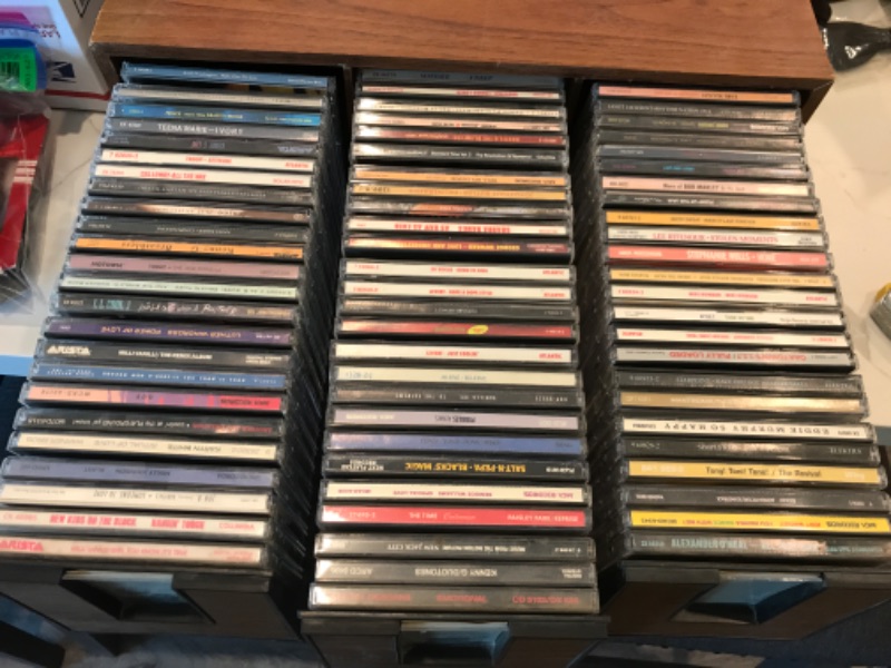 Photo 2 of VINTAGE 1985 ADD’N STAC CD CASE FULL OF CDS 