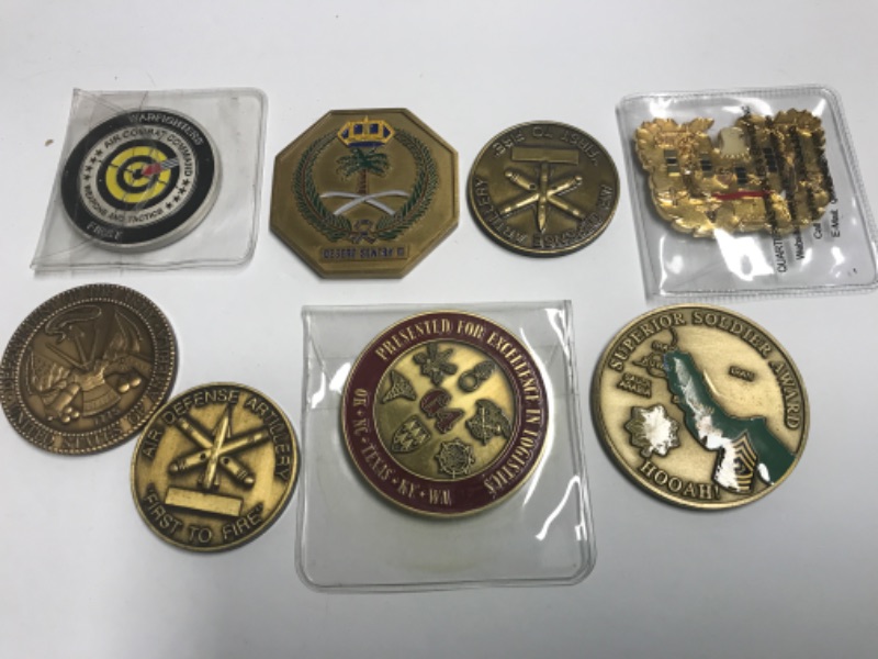 Photo 2 of MILITARY CHALLENGE COINS/ TOKENS 