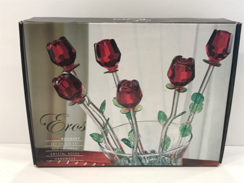 Photo 3 of CRYSTAL WINE GLASSES AND ROSES 