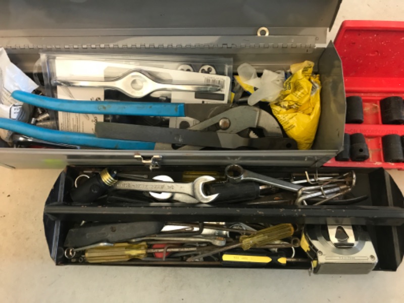 Photo 3 of TOOL BOX FULL OF TOOLS & MORE