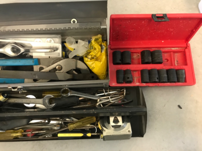 Photo 2 of TOOL BOX FULL OF TOOLS & MORE