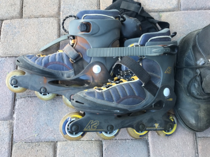 Photo 3 of ROLLER BLADES & WORK BOOTS MENS SIZE 9