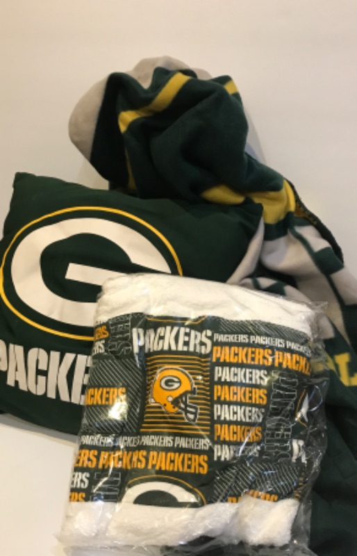 Photo 1 of GREEN BAY PACKERS BLANKET, PILLOW AND MORE