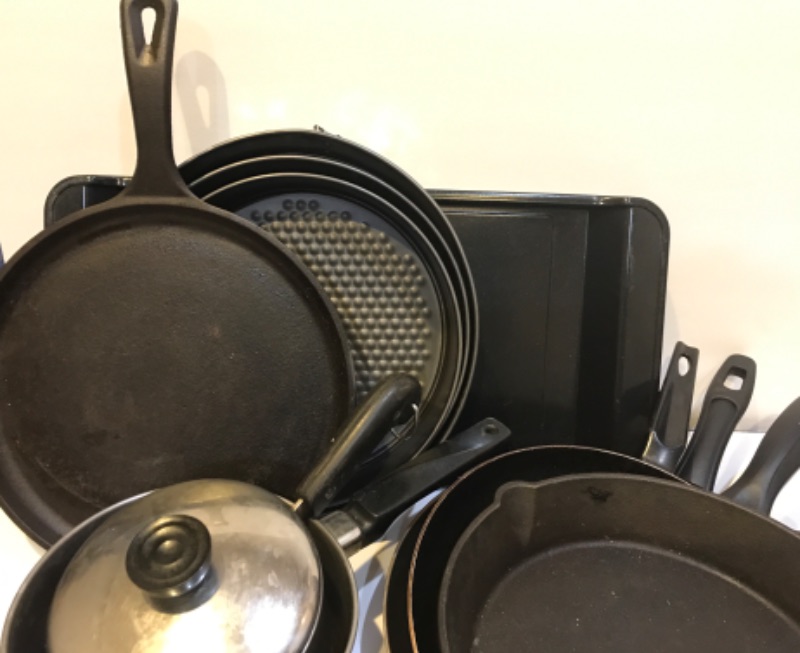 Photo 2 of CAST IRON SKILLET, POTS &PANS