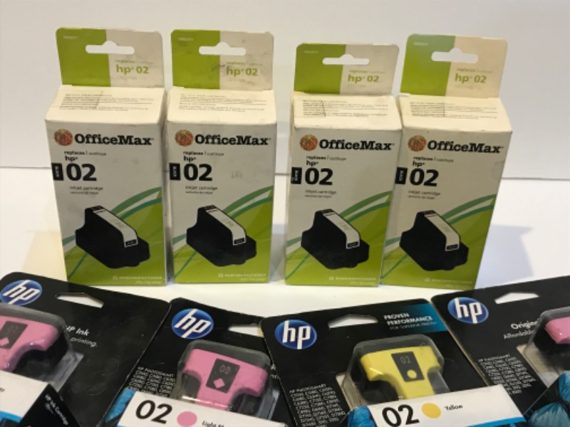 Photo 2 of HP 02 & OFFICE MAX 02 PRINTER INK