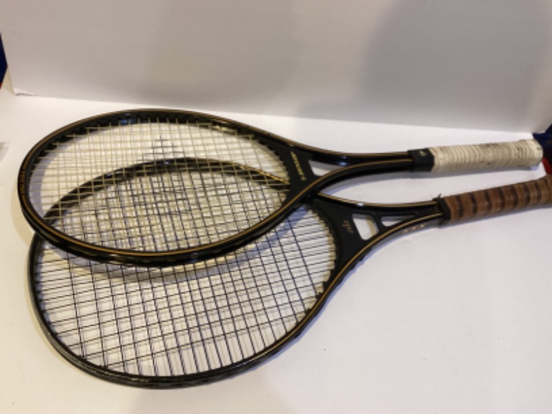 Photo 2 of 2VINTAGE TENNIS RACKETS WITH CASE DUNLOP & ADA