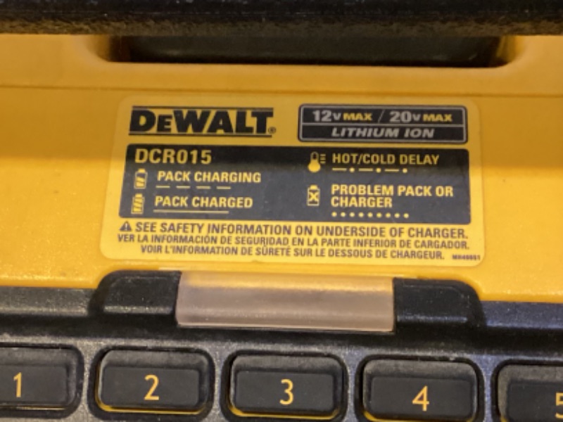 Photo 4 of DEWALT JOB SITE RADIO MODEL #DCR015